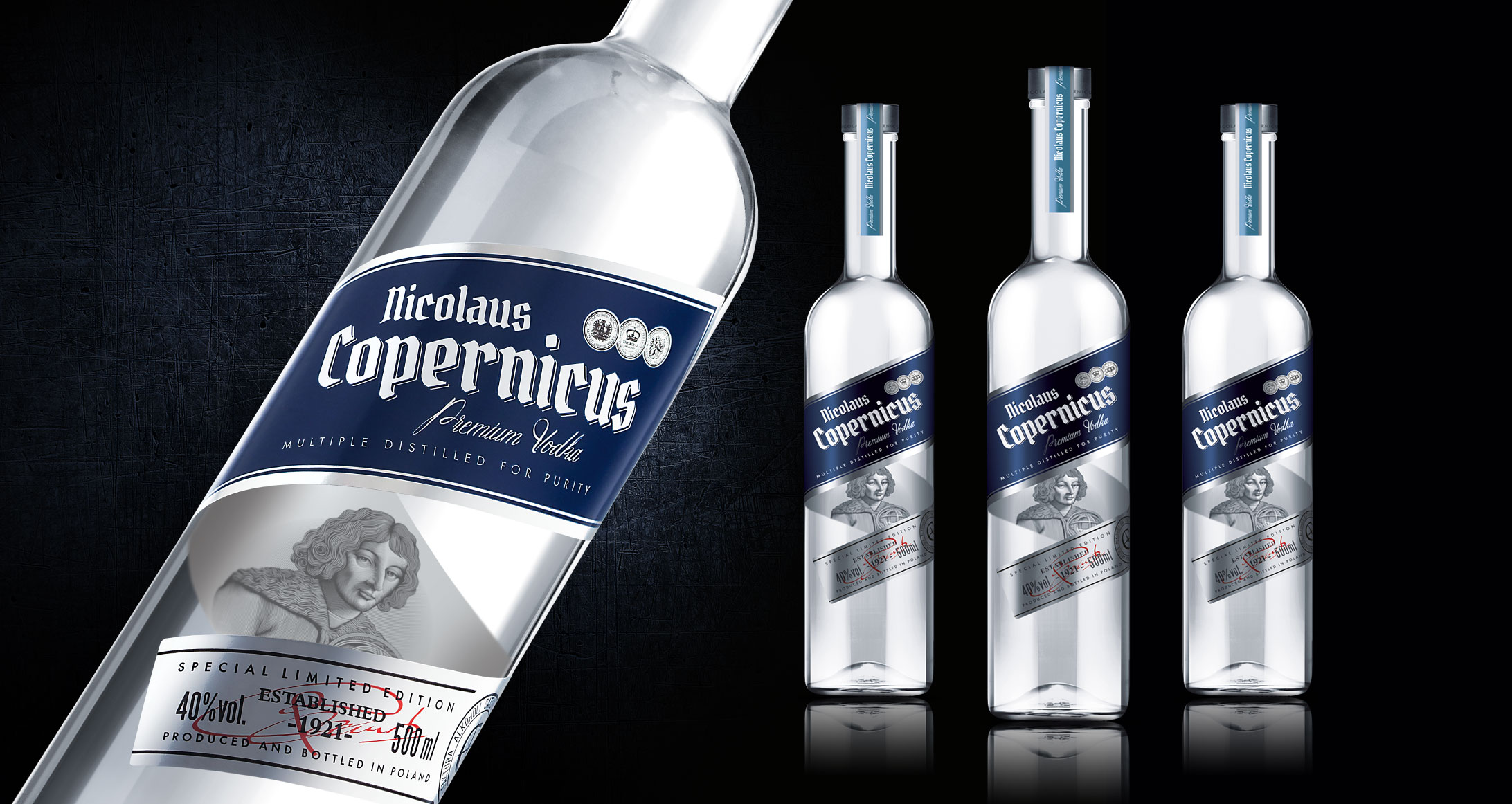 copernicus vodka new packaging design