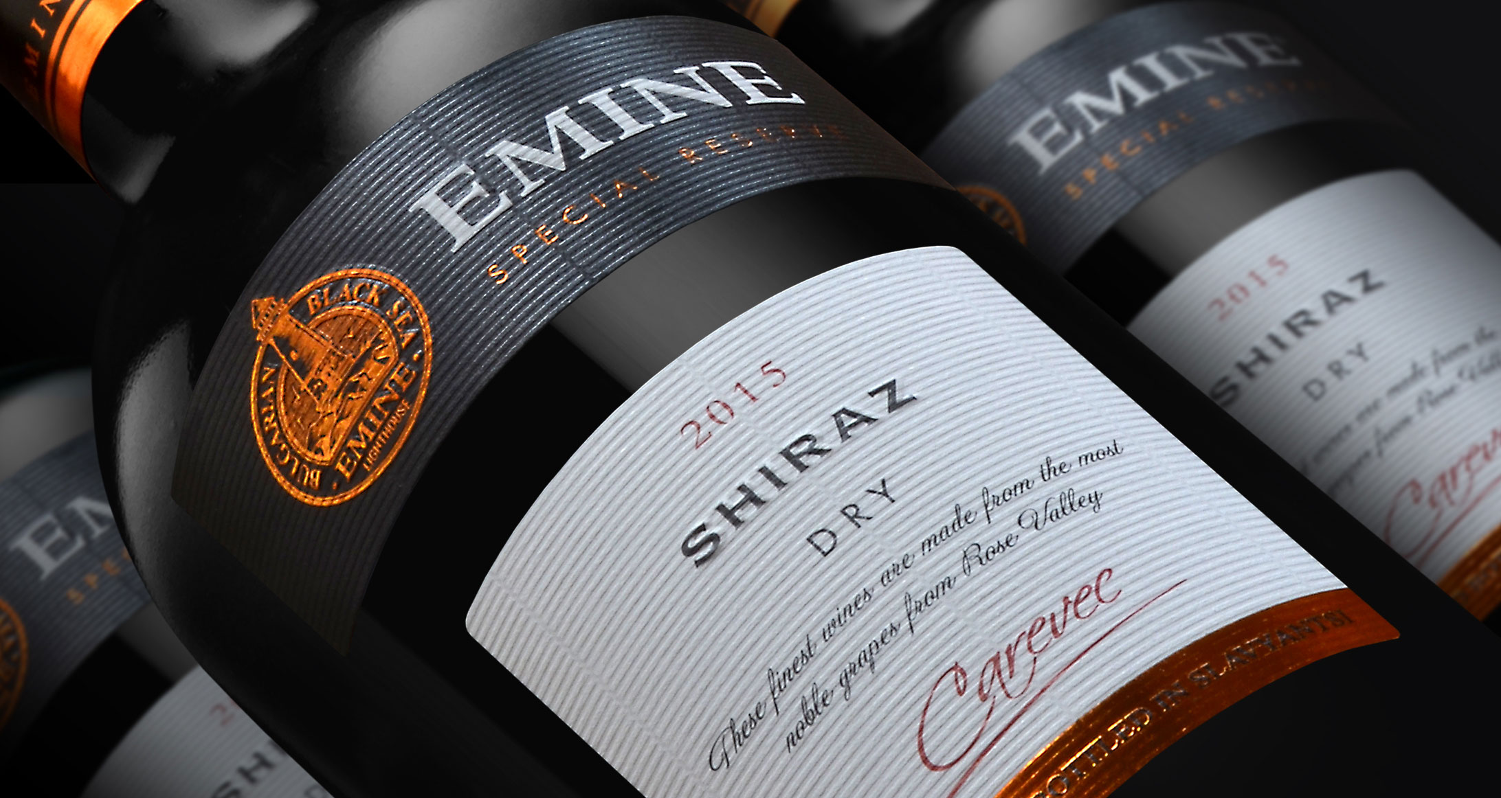 emine wine new packaging design