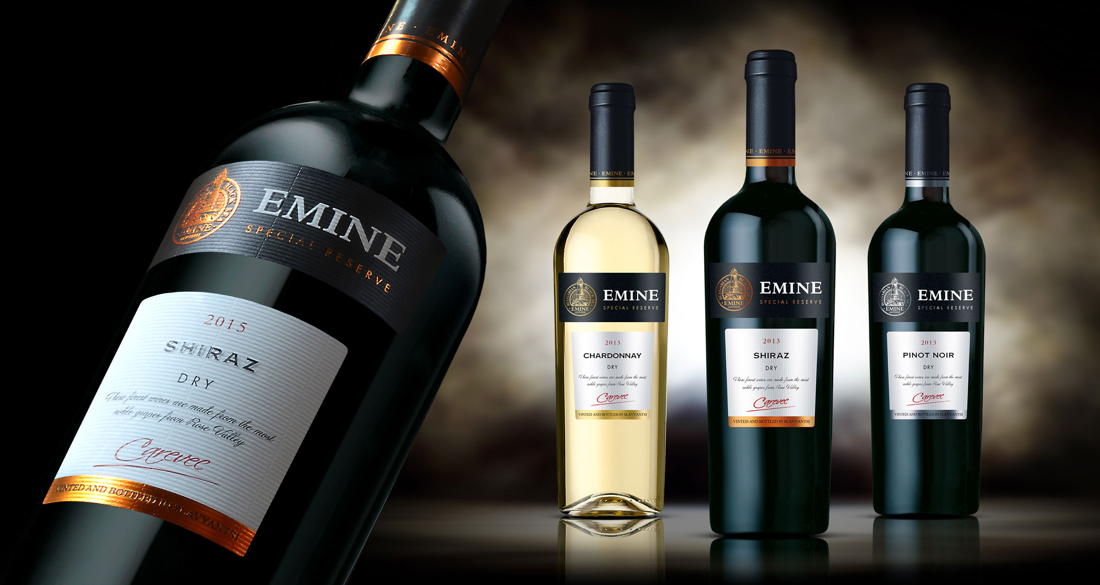 emine wine new packaging design