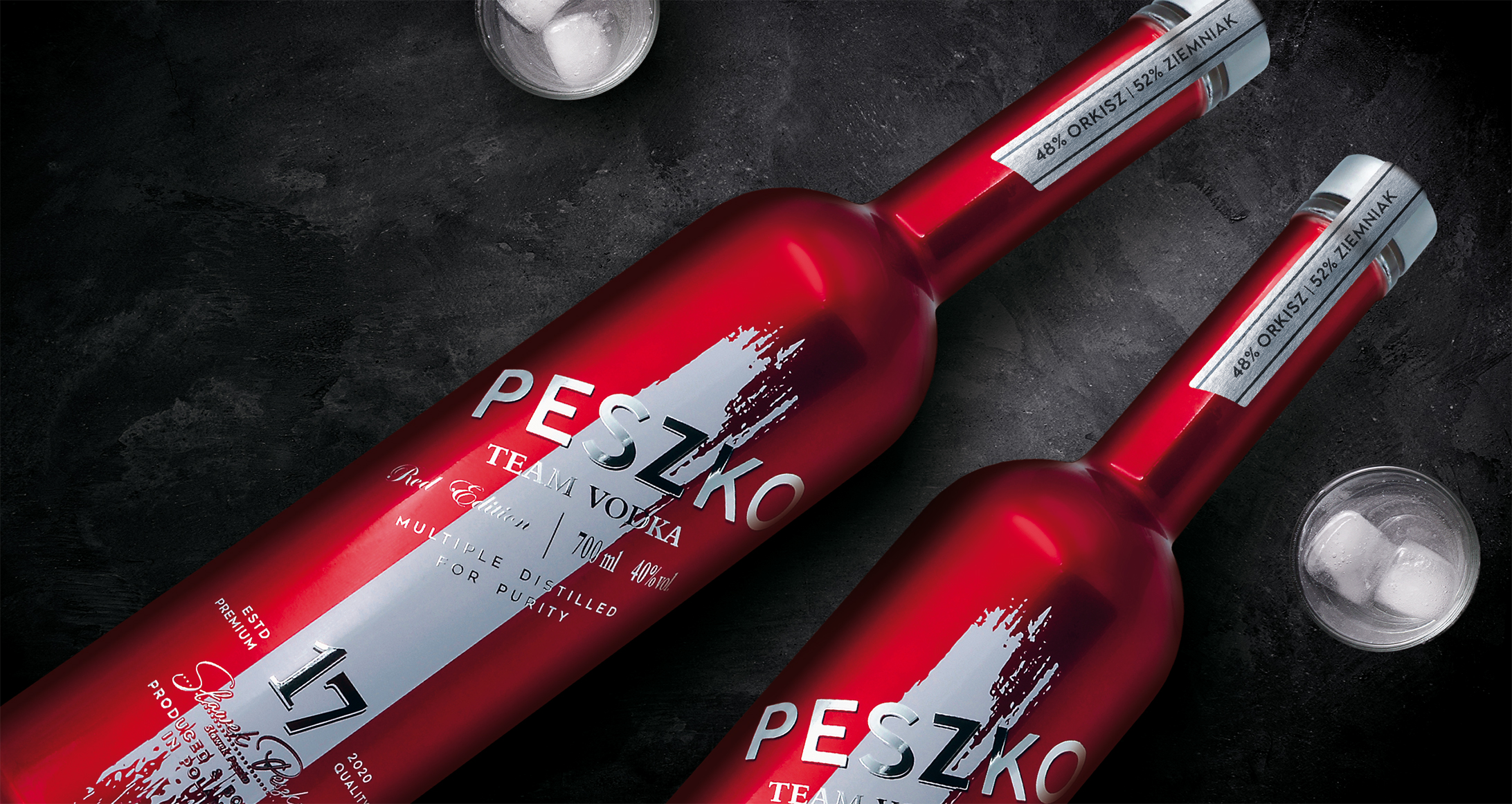 peszko team vodka new packaging design