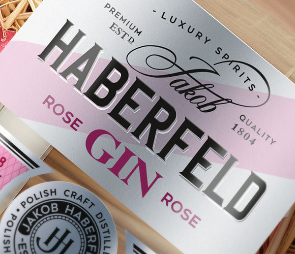 haberfeld rose gin new packaging design