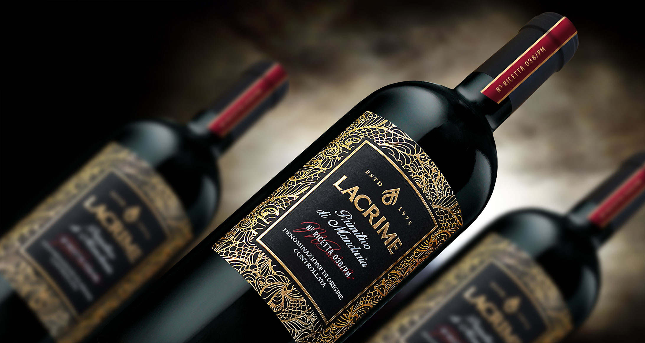 lacrime primitivo di manduria new packaging design