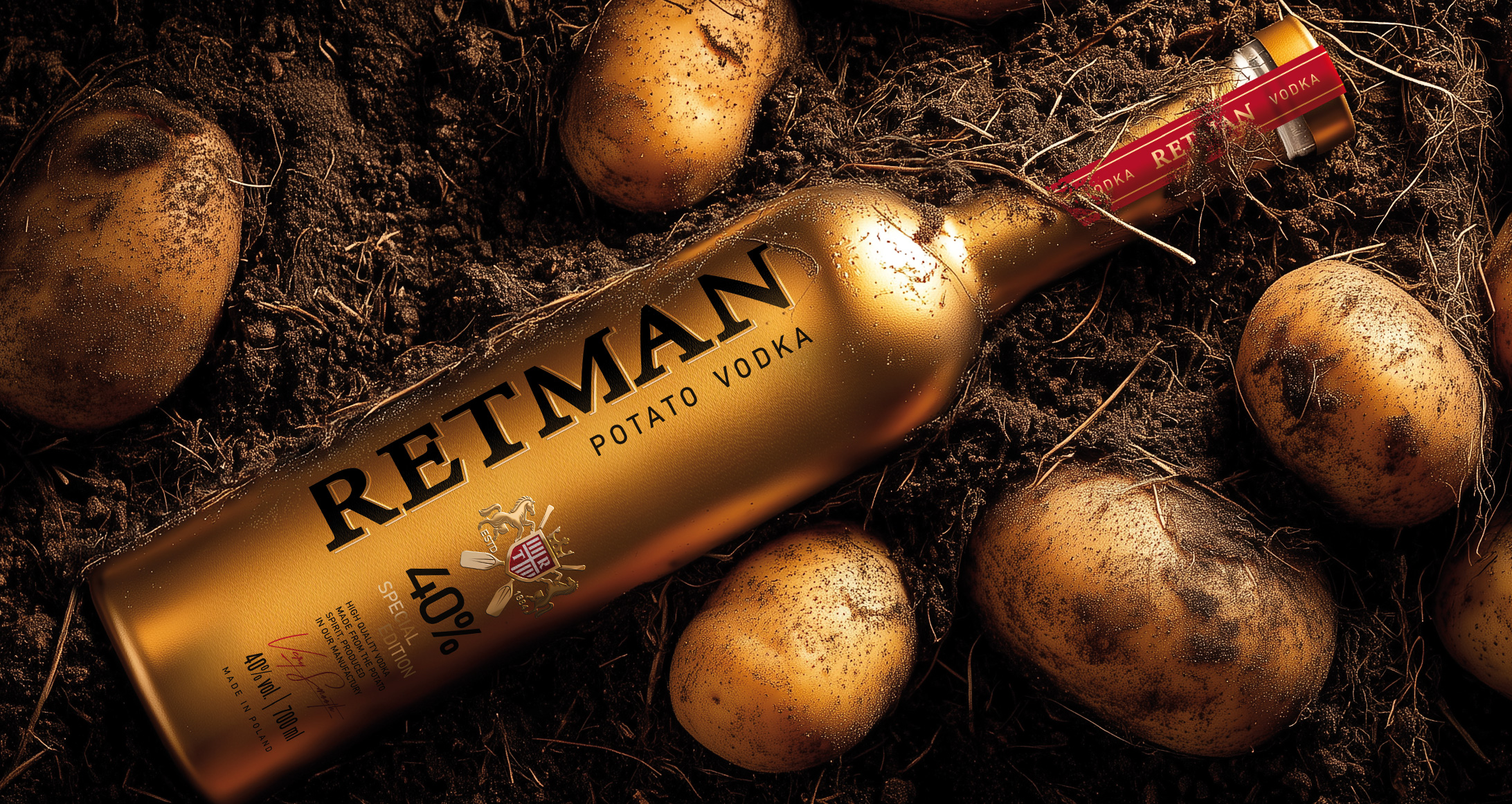 Retman Potato Vodka new packaging design