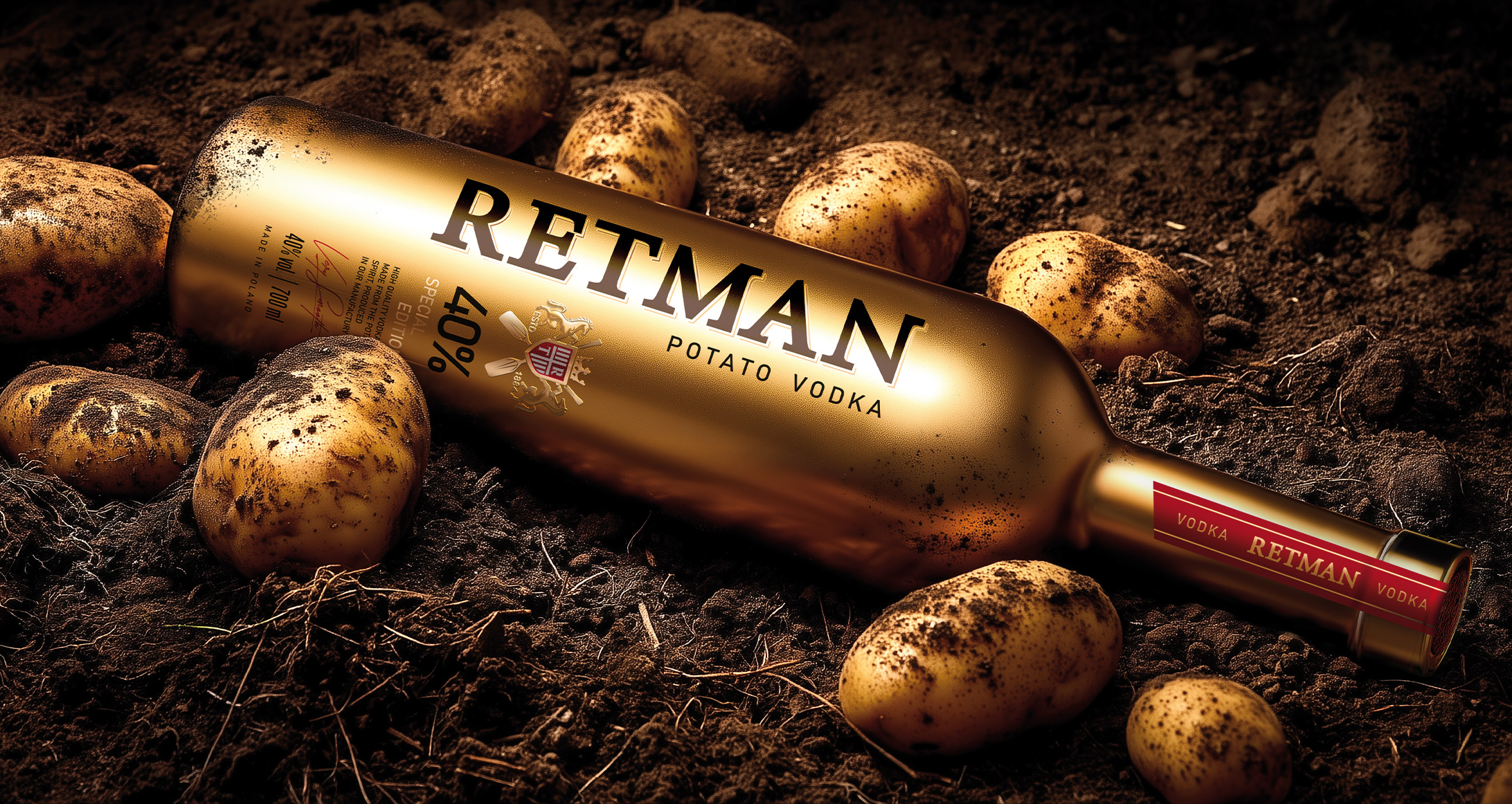 Retman Potato Vodka new packaging design