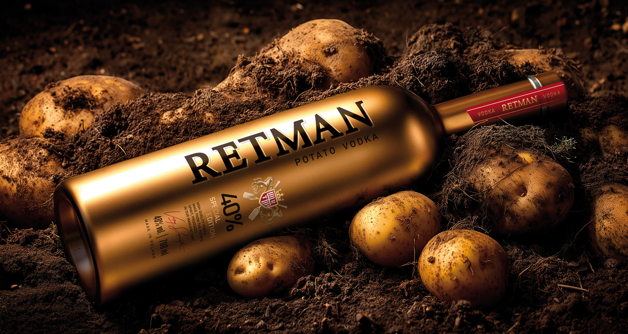 Retman Potato Vodka new packaging design